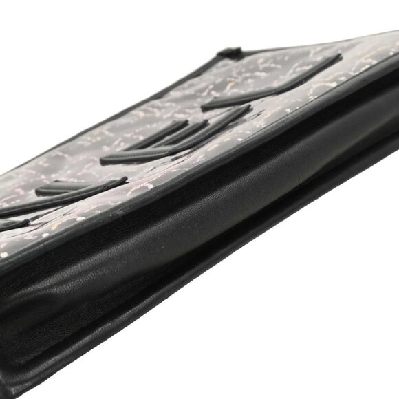 Chanel Black Lambskin PVC Clutch Bag - Picture 3 of 10